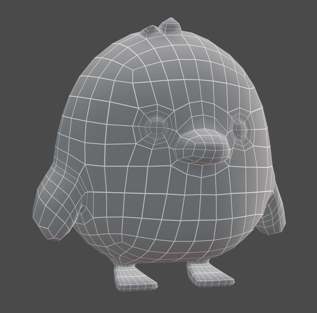 plush bird 3D model_6