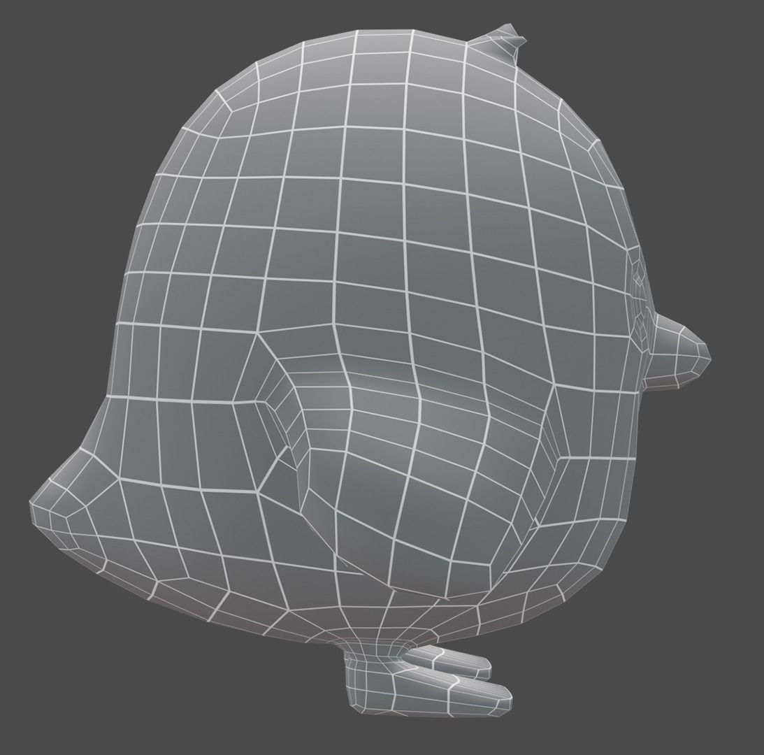 plush bird 3D model_7