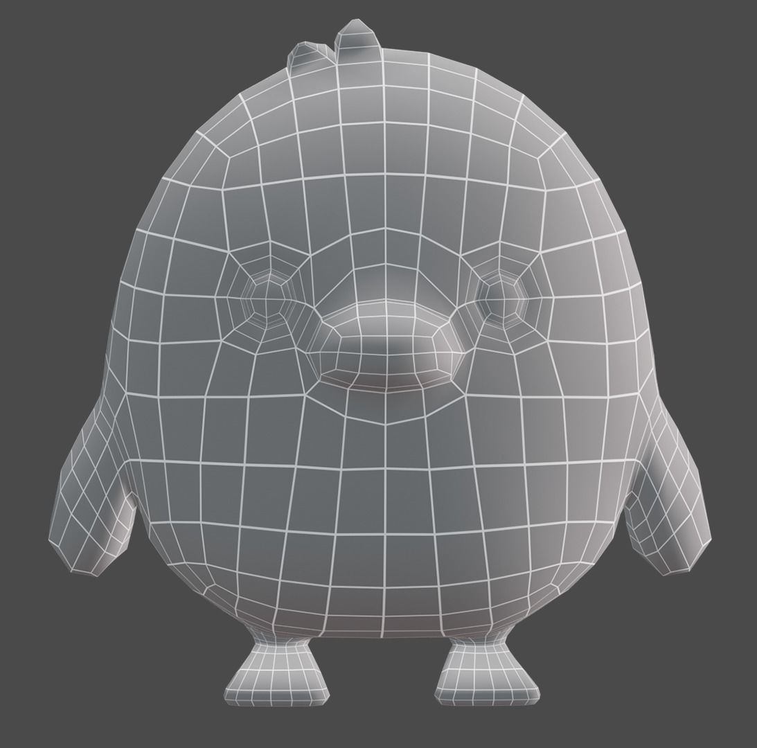 plush bird 3D model_5