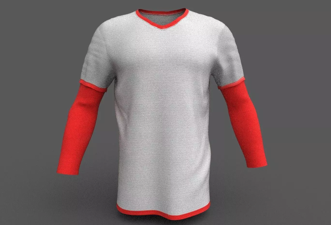 T-shirt Raglan Low-poly 3D model