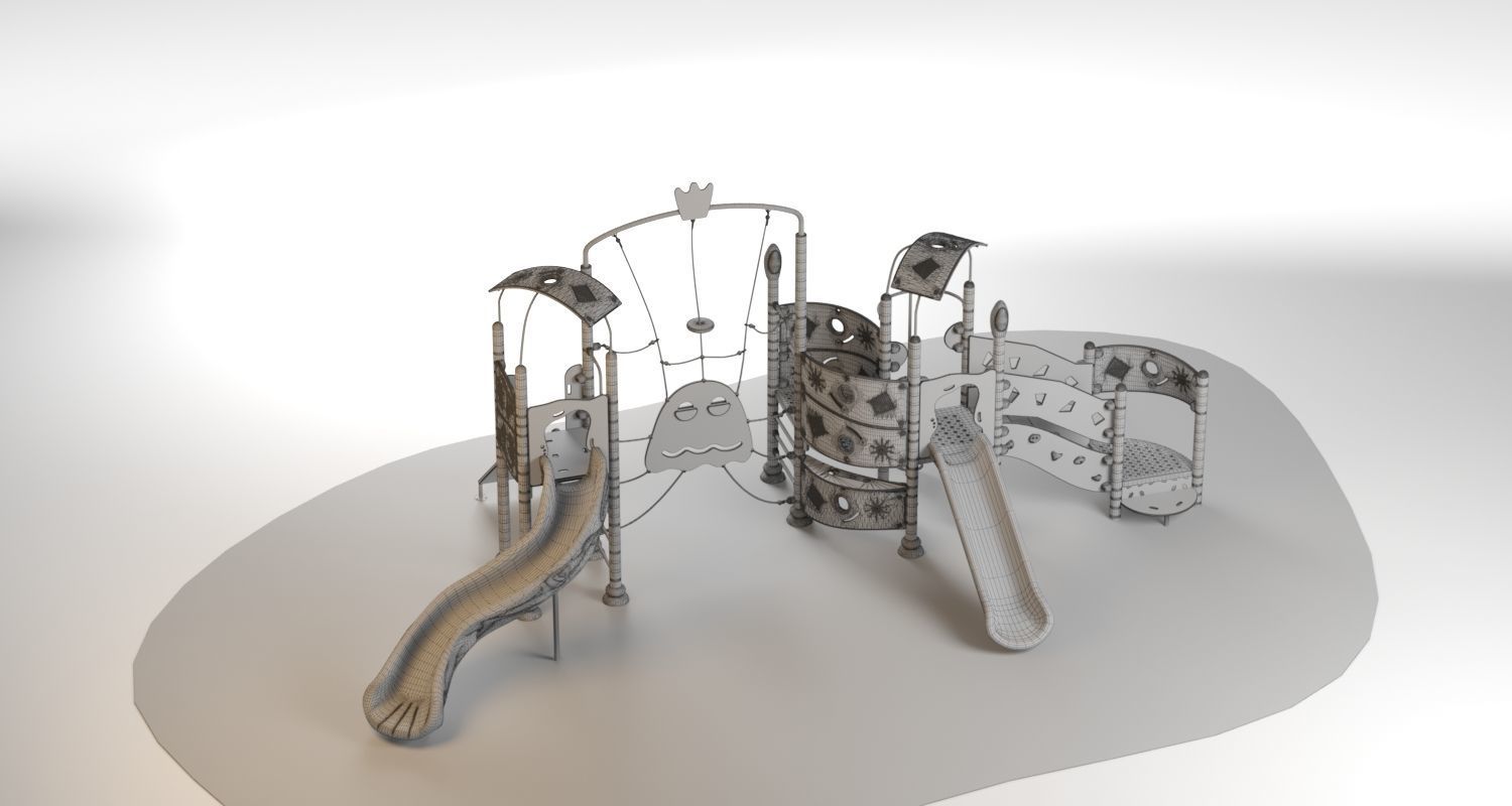 Kids playground 09 3D model_5