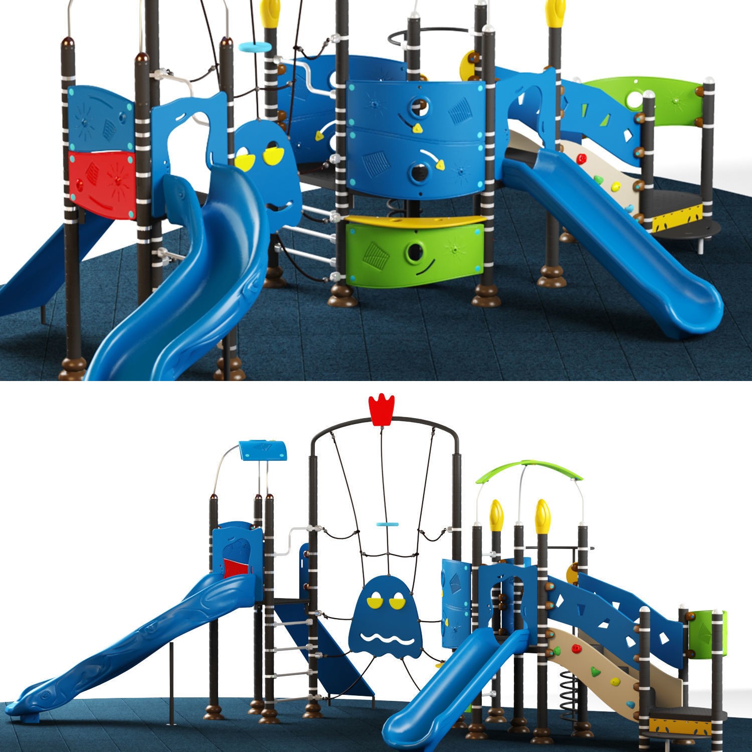 Kids playground 09 3D model_4