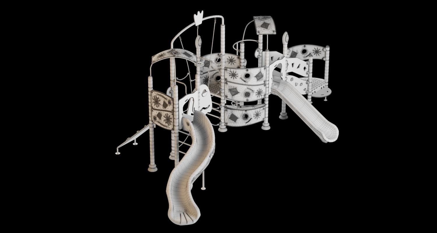 Kids playground 09 3D model_6