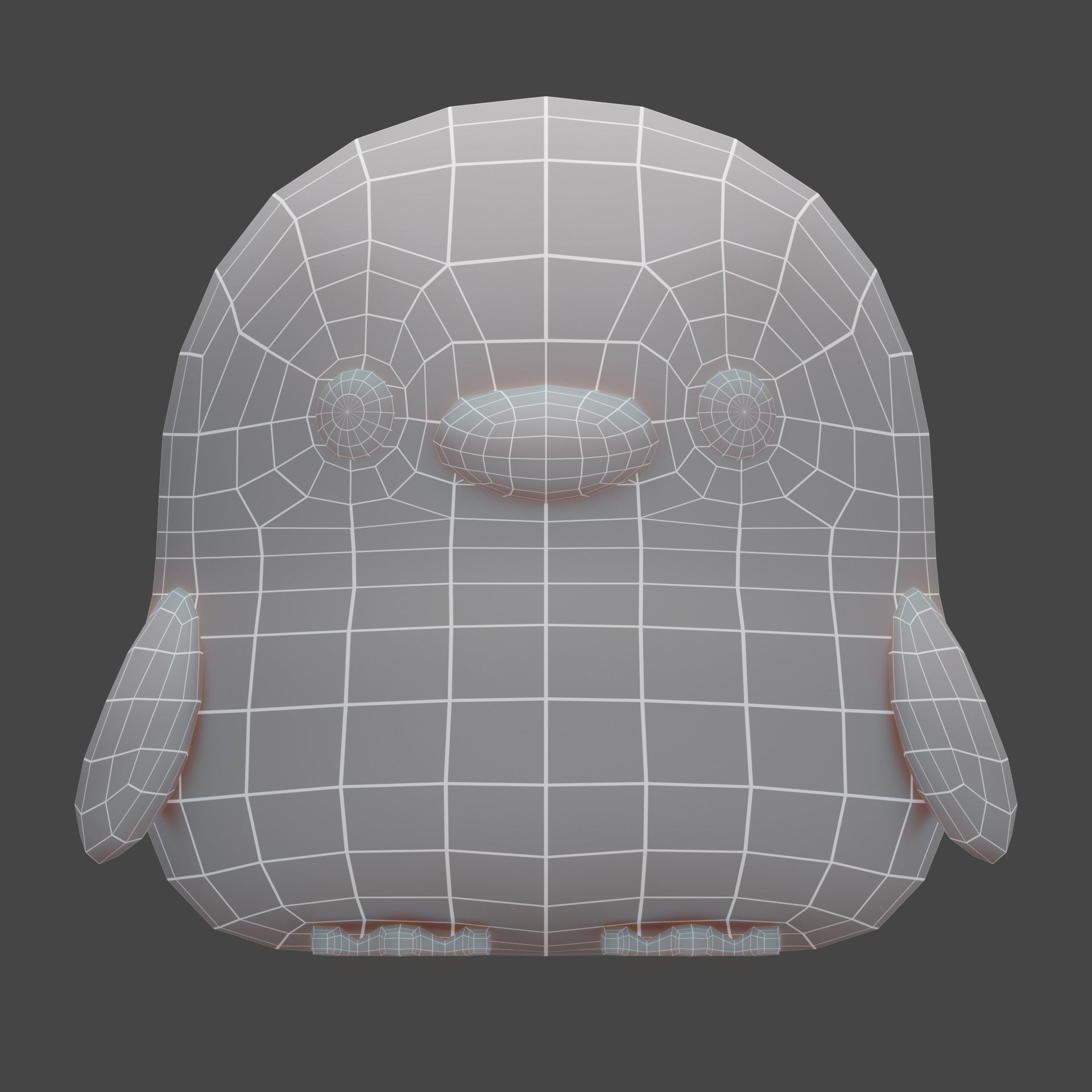 Plush Penguin 3D model_8