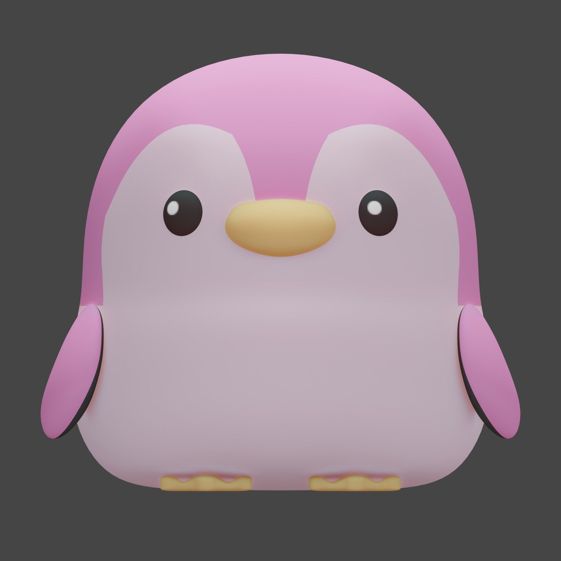 Plush Penguin 3D model_2