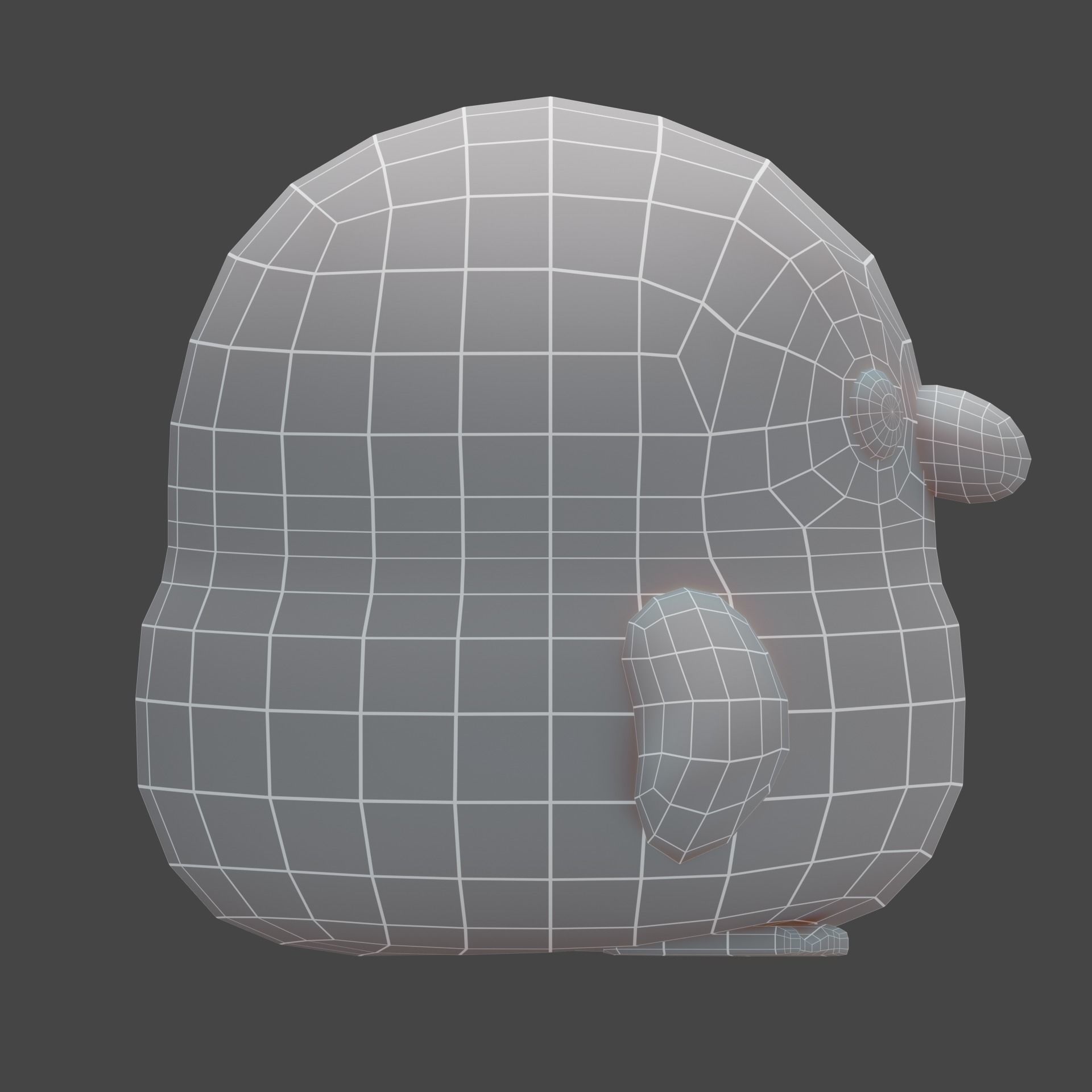 Plush Penguin 3D model_9