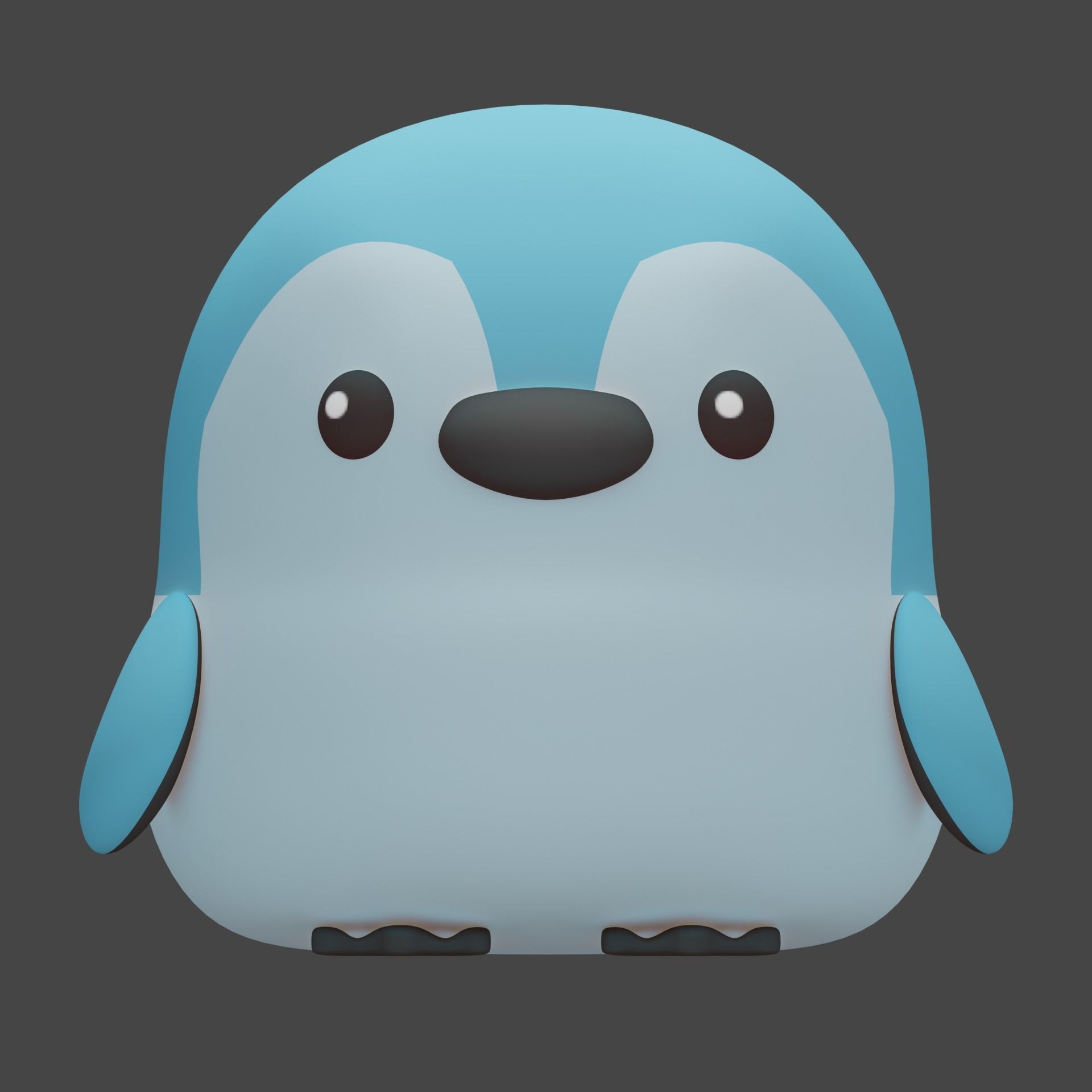 Plush Penguin 3D model_1