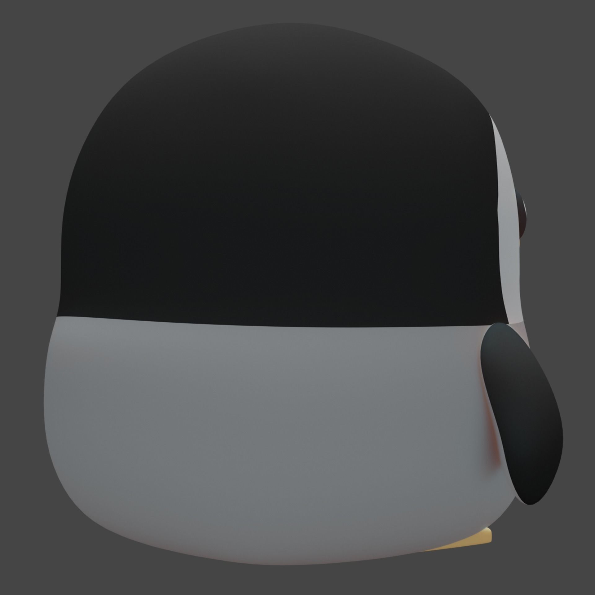 Plush Penguin 3D model_6