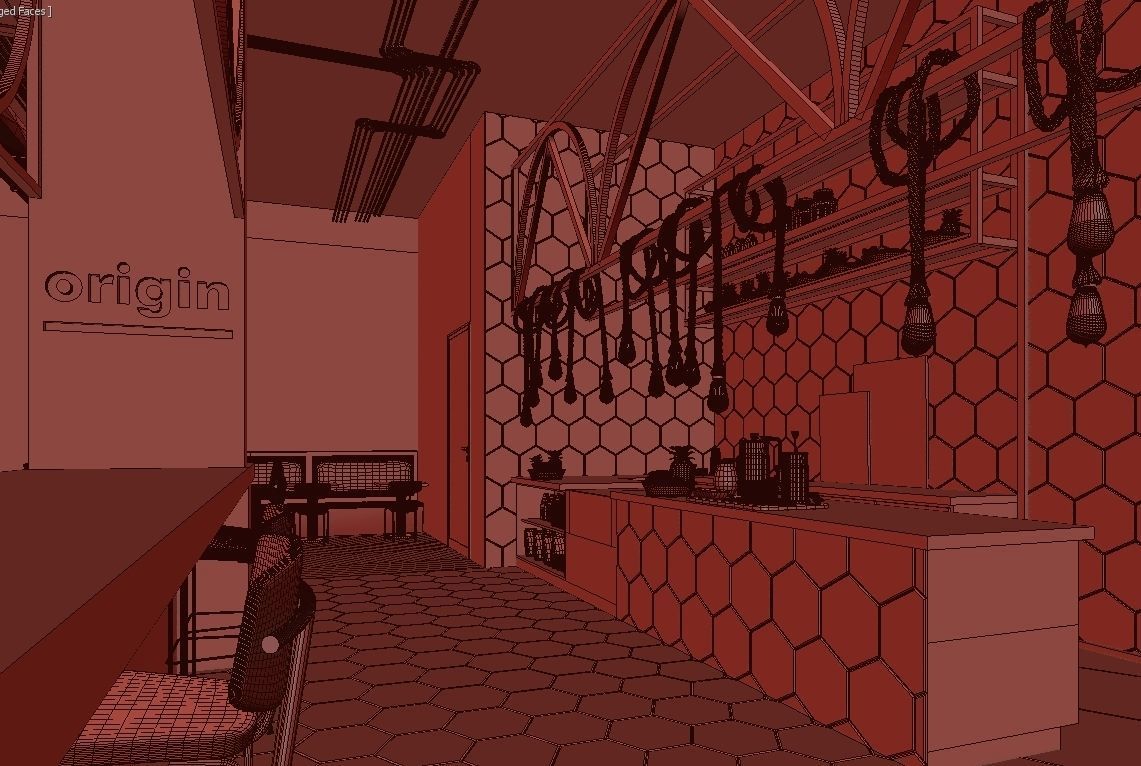 Healthy Cafe and Coffee House 3D model_17