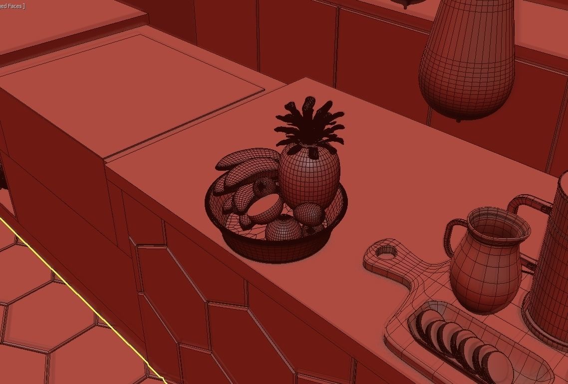 Healthy Cafe and Coffee House 3D model_18