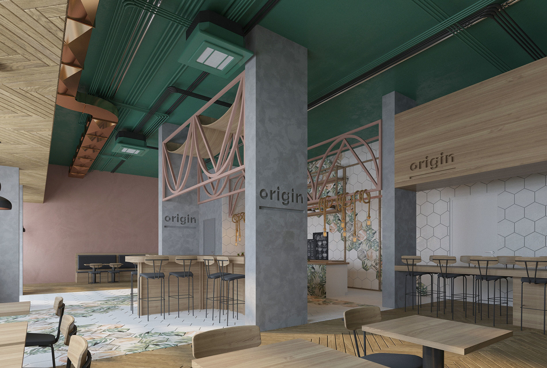 Healthy Cafe and Coffee House 3D model_3