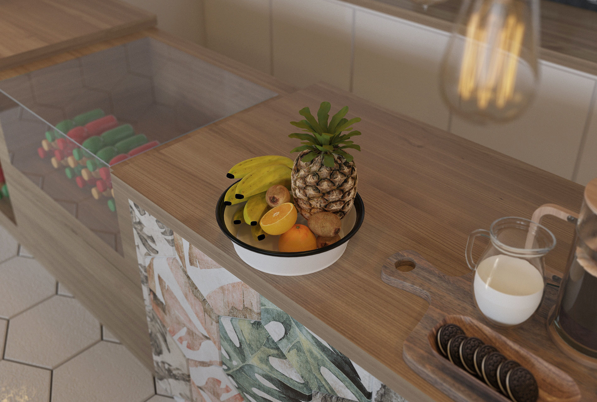 Healthy Cafe and Coffee House 3D model_9