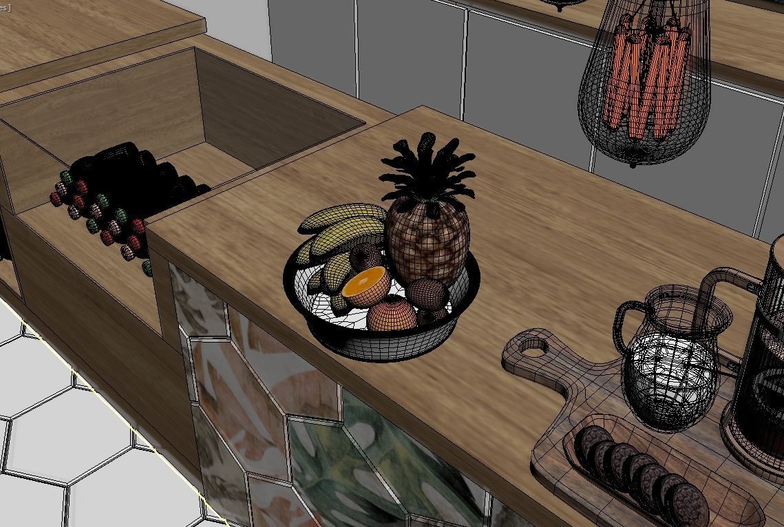 Healthy Cafe and Coffee House 3D model_27