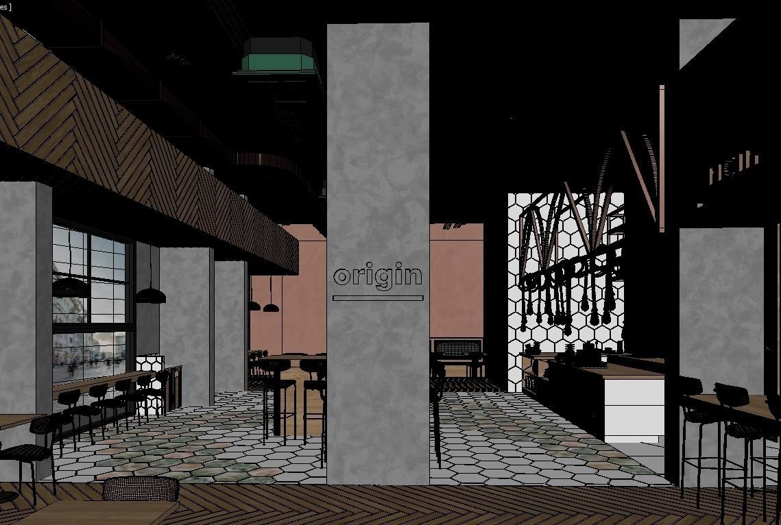 Healthy Cafe and Coffee House 3D model_22