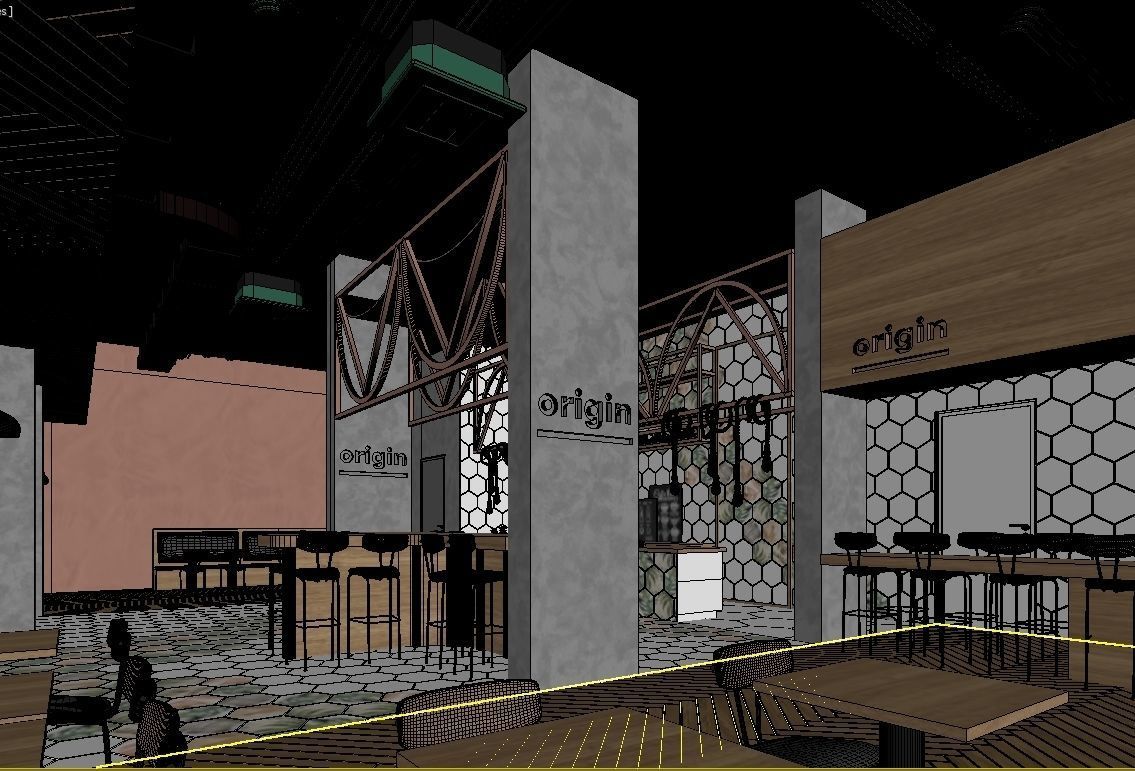 Healthy Cafe and Coffee House 3D model_23