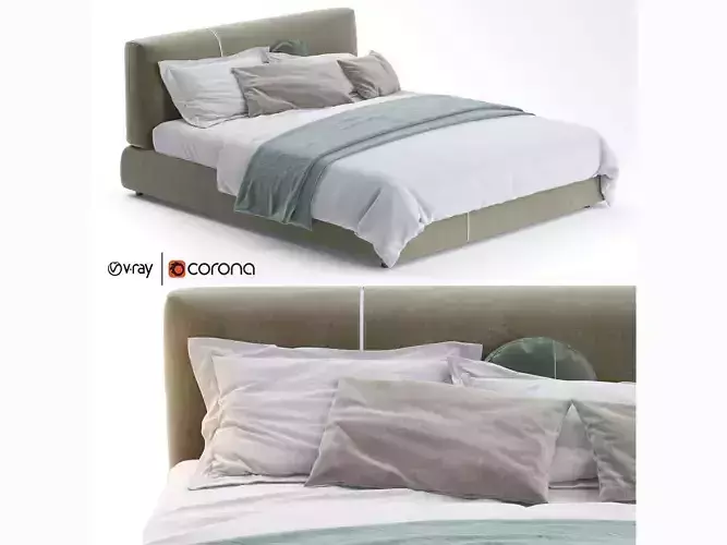 Sanders Upholstered bed by Ditre Italia