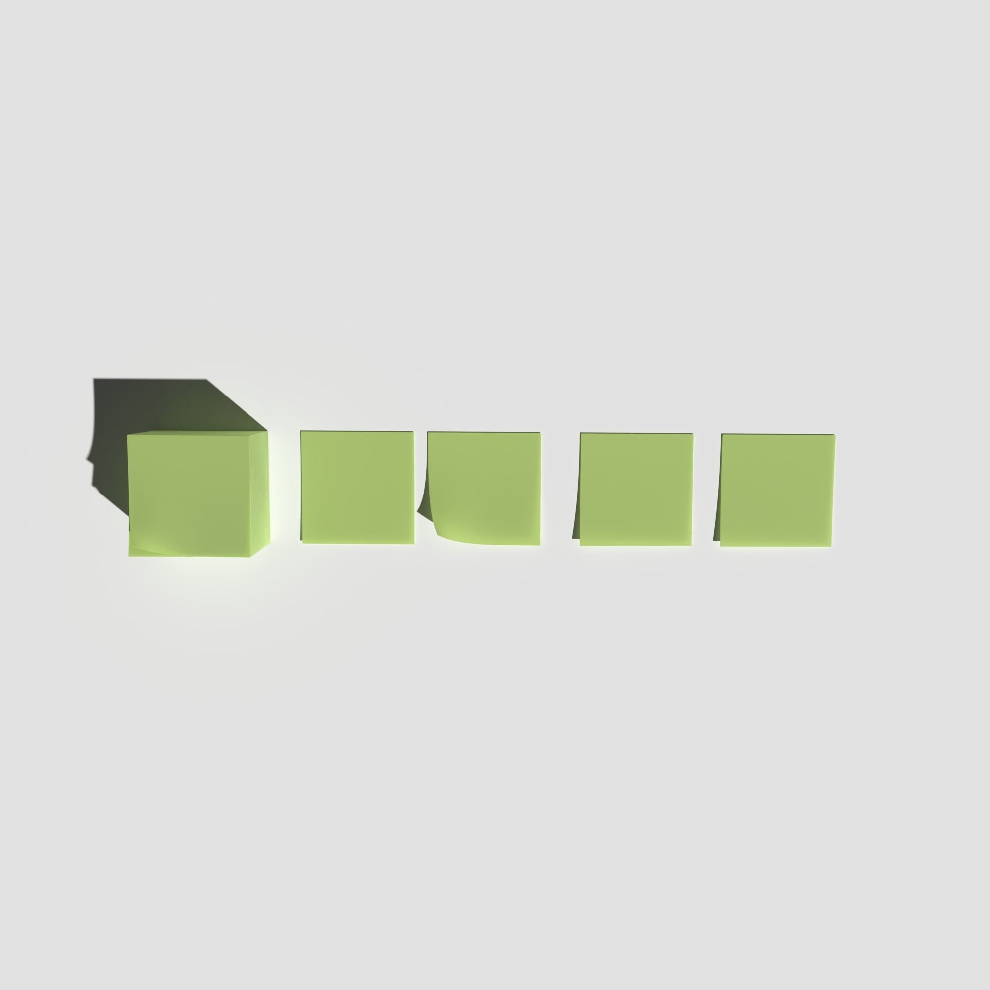Sticky Notes 3D model_1