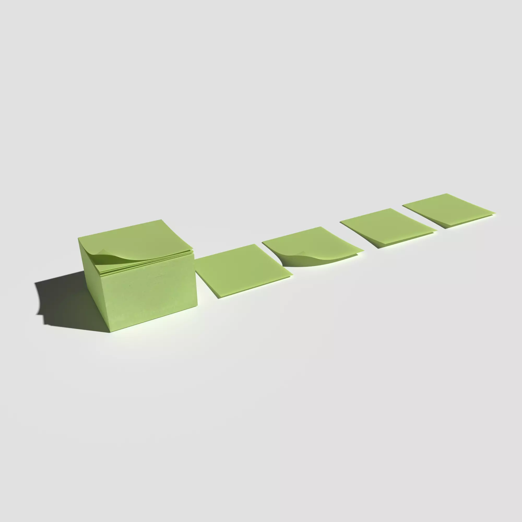 Sticky Notes 3D model_0