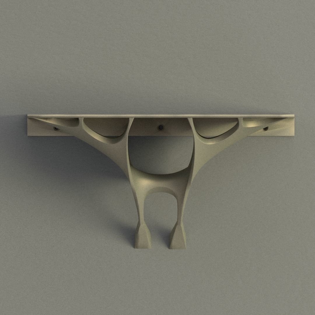 Wall Shelf 3D print model_4