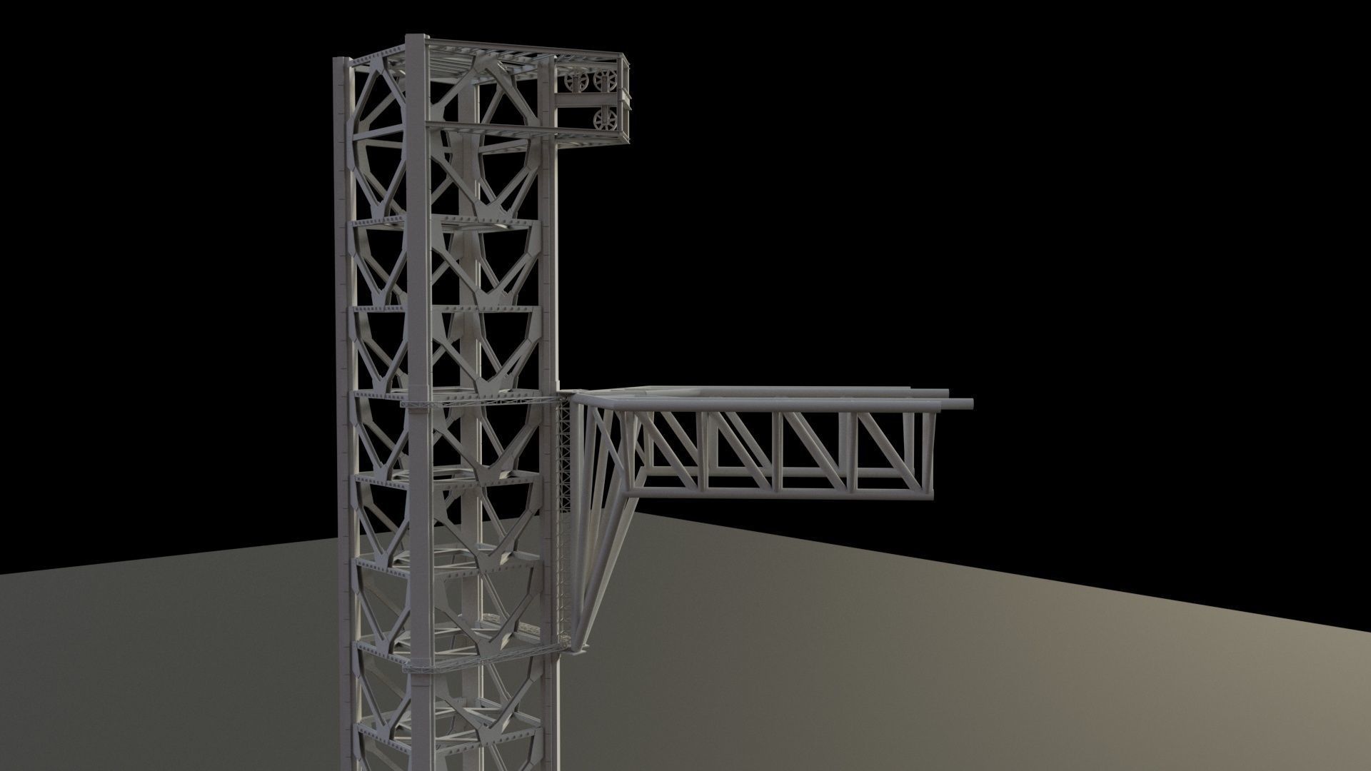 SpaceX Starbase Orbital Launch Tower -Mechazilla- 3D model_11