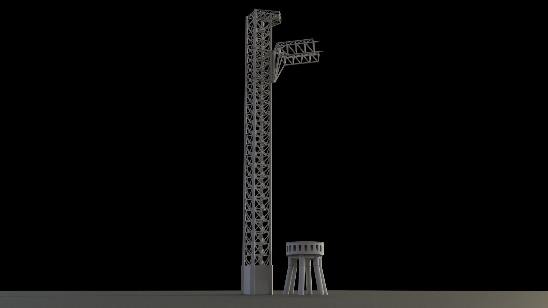 SpaceX Starbase Orbital Launch Tower -Mechazilla- 3D model_7