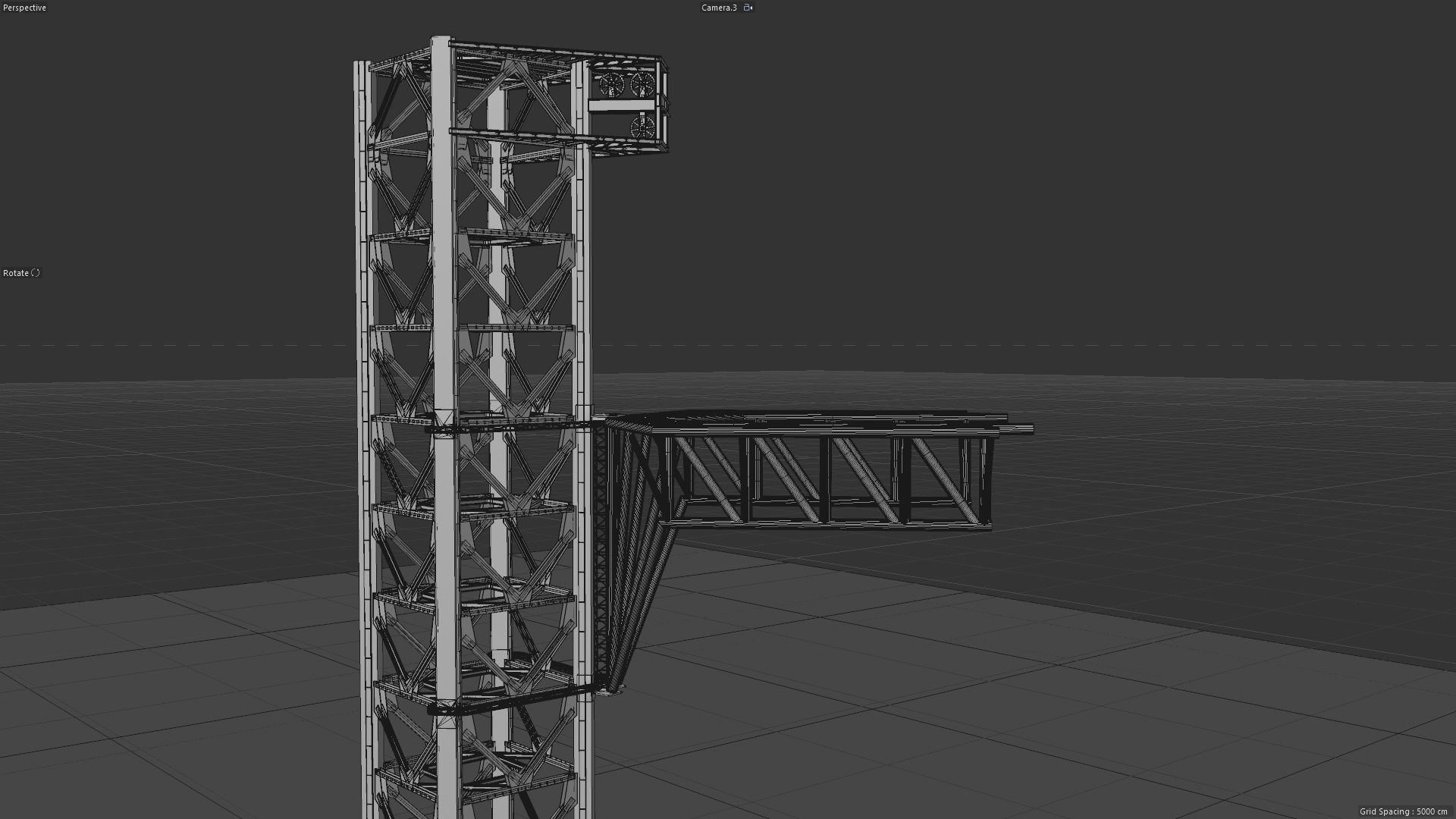 SpaceX Starbase Orbital Launch Tower -Mechazilla- 3D model_12