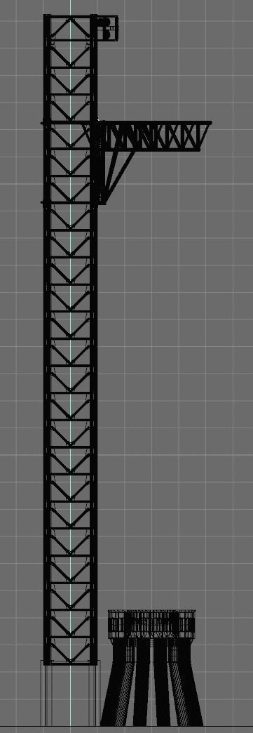 SpaceX Starbase Orbital Launch Tower -Mechazilla- 3D model_1