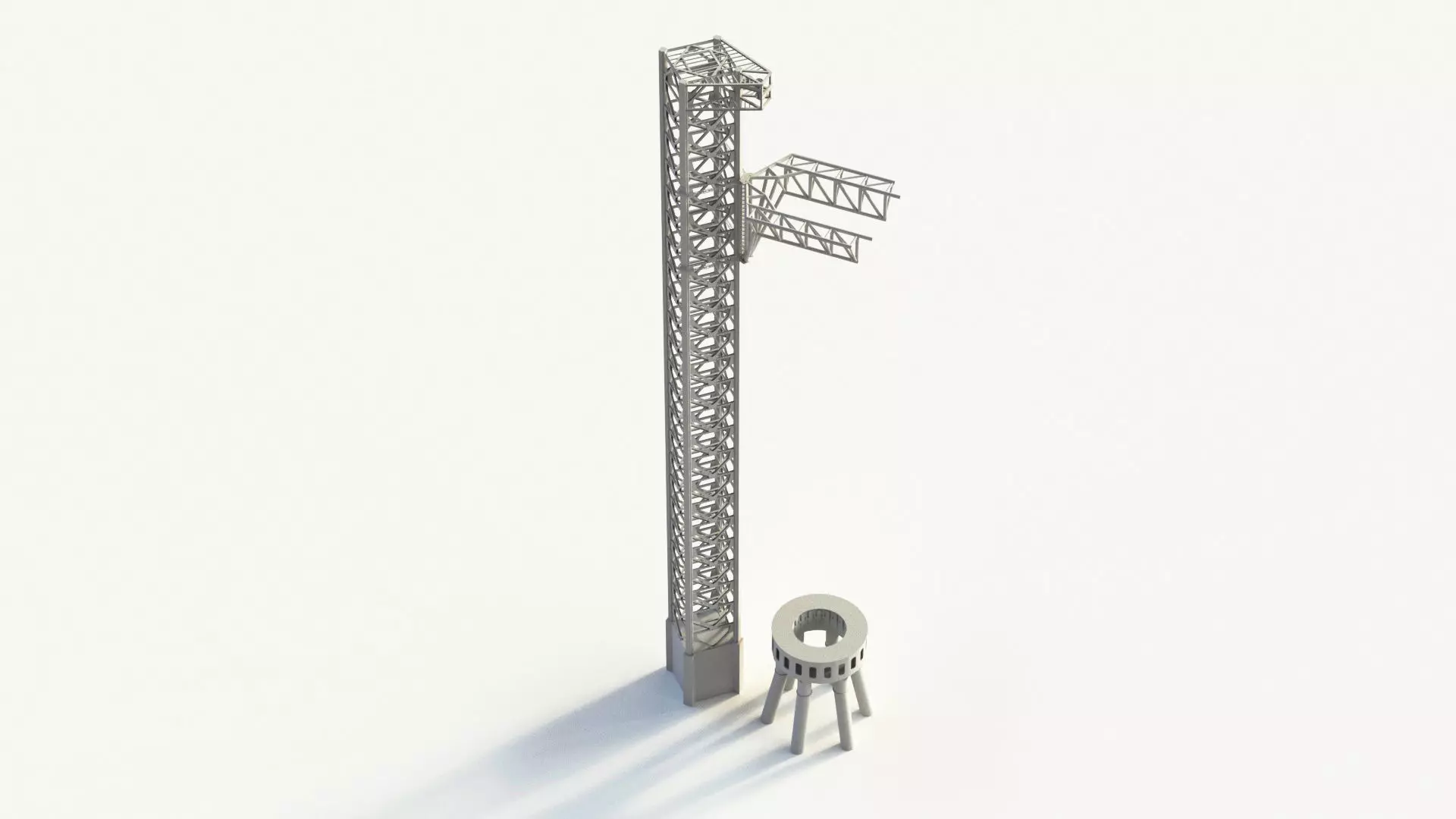 SpaceX Starbase Orbital Launch Tower -Mechazilla- 3D model_0