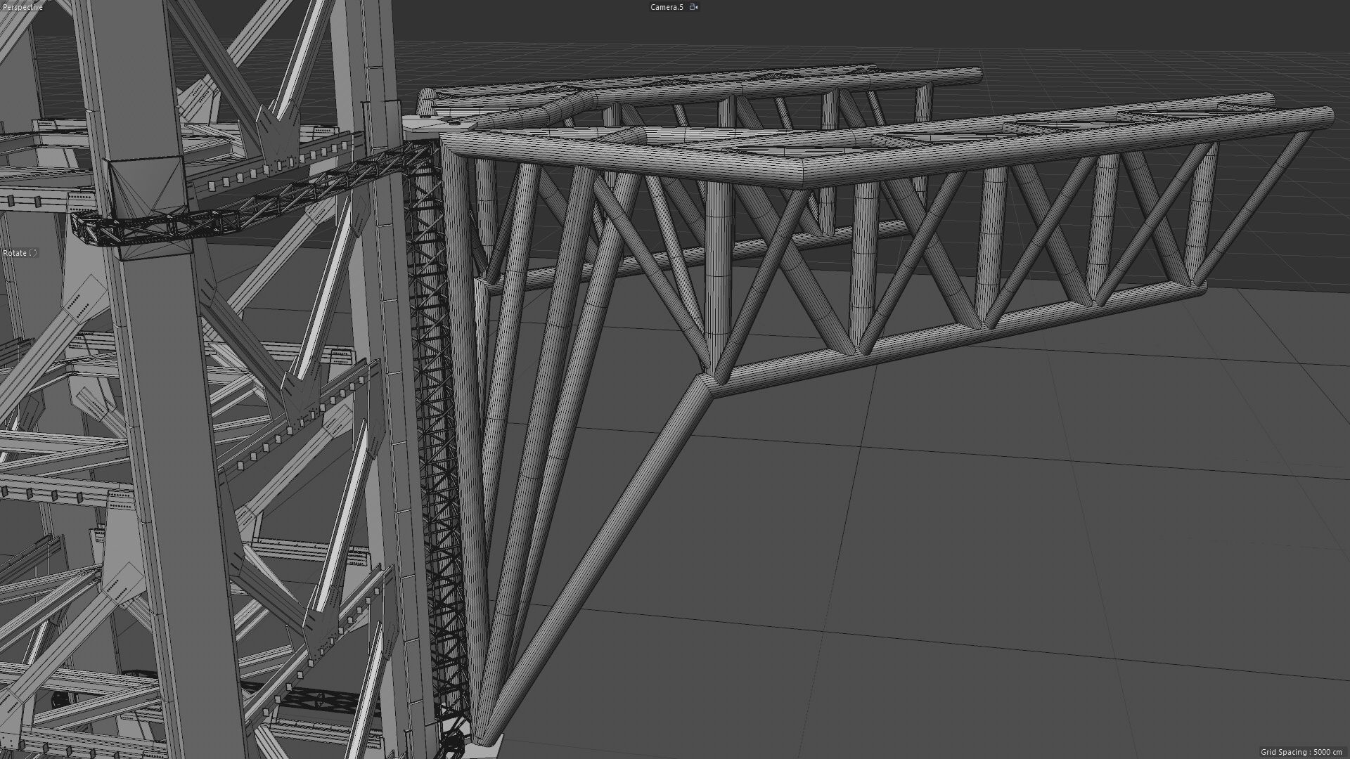 SpaceX Starbase Orbital Launch Tower -Mechazilla- 3D model_16