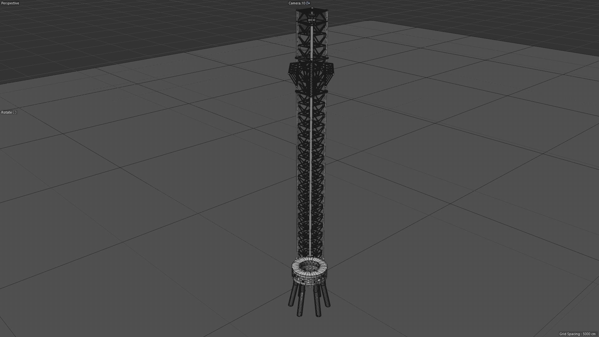 SpaceX Starbase Orbital Launch Tower -Mechazilla- 3D model_26