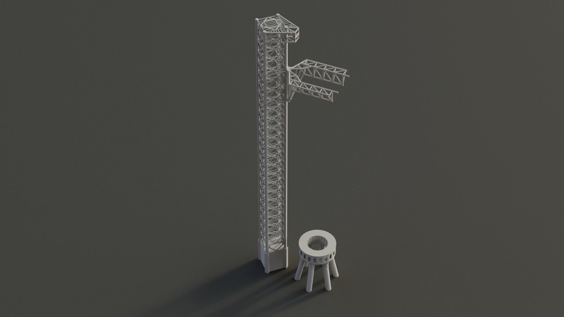 SpaceX Starbase Orbital Launch Tower -Mechazilla- 3D model_5