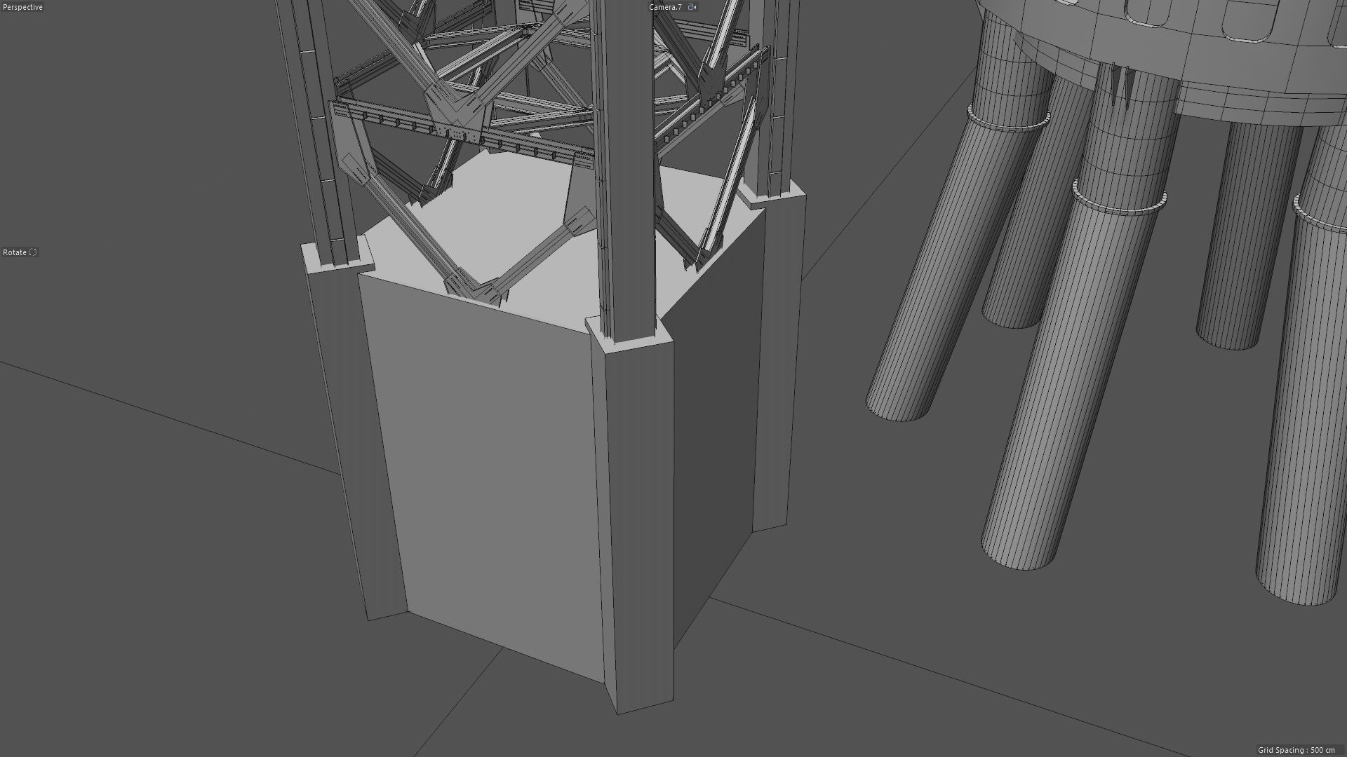 SpaceX Starbase Orbital Launch Tower -Mechazilla- 3D model_20