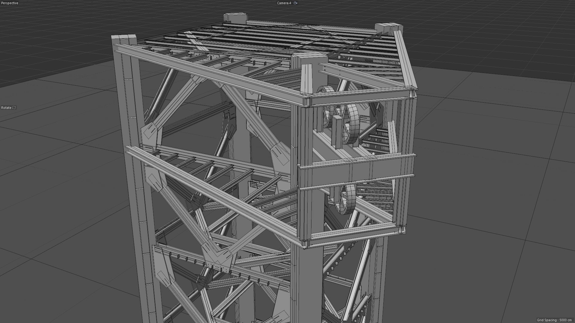 SpaceX Starbase Orbital Launch Tower -Mechazilla- 3D model_14