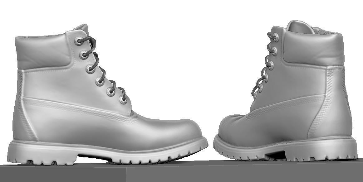 Timberland boot 3D print model_12