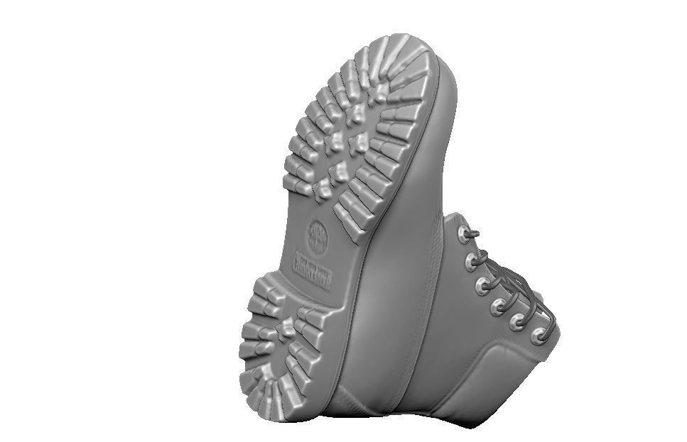 Timberland boot 3D print model_4