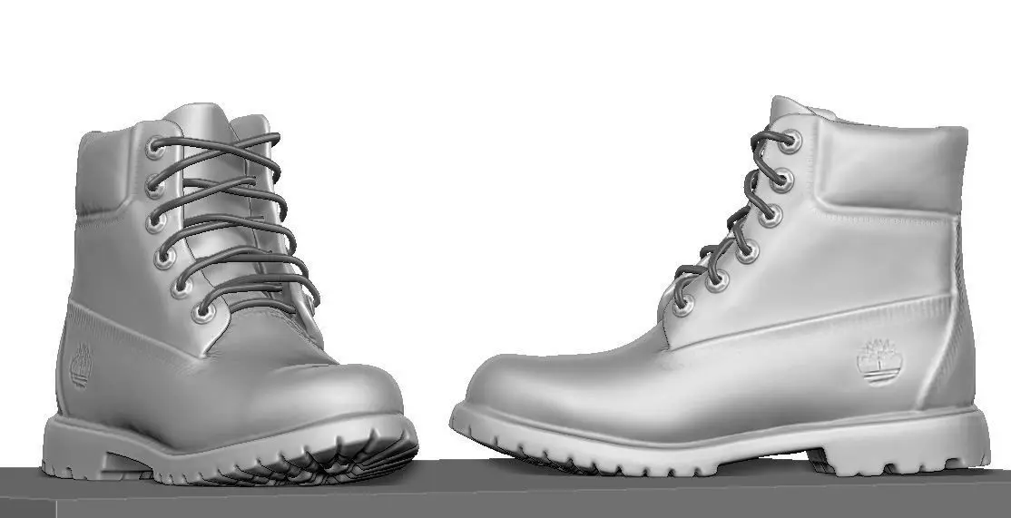 Timberland boot 3D print model_0