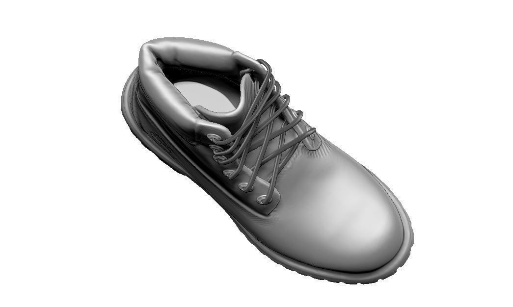 Timberland boot 3D print model_17