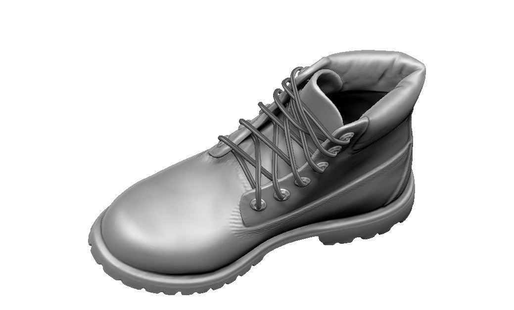 Timberland boot 3D print model_18