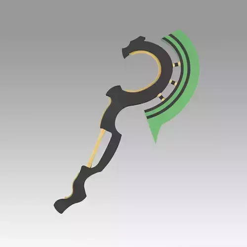 Seraph of the End Vampire Reigna Sangu Axe Weapons Cosplay Prop 3D print model