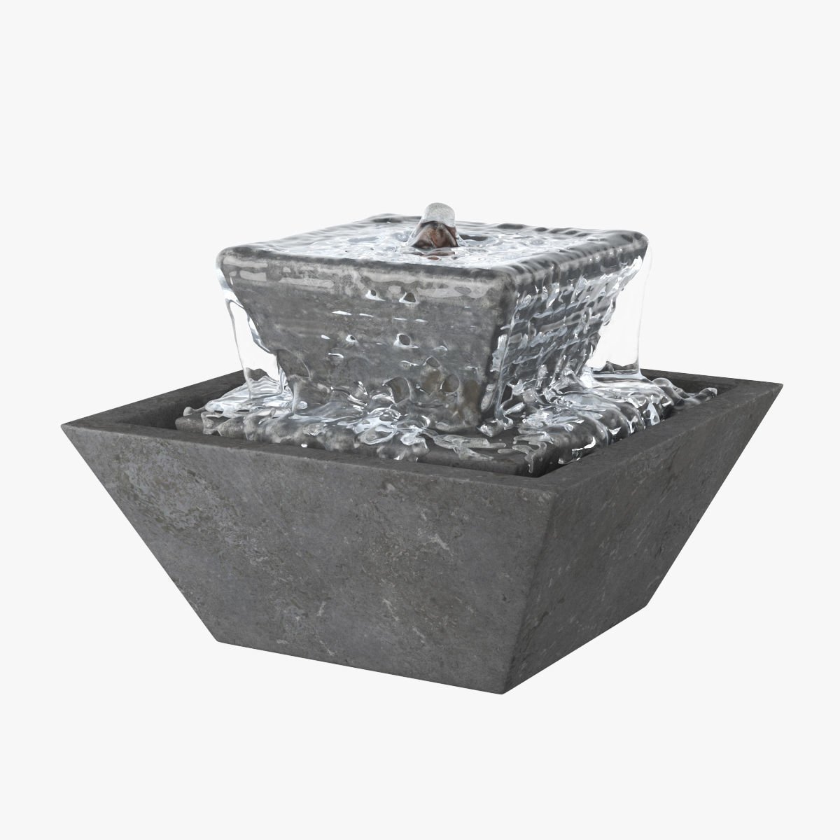 Potterybarn Pei Fountain 3D model_2