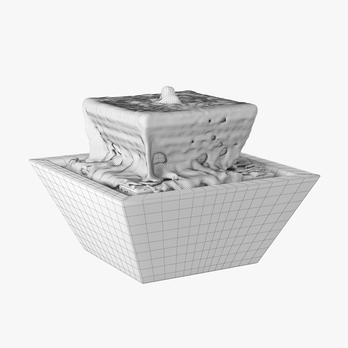 Potterybarn Pei Fountain 3D model_7