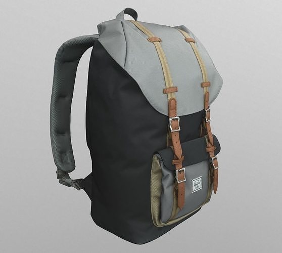 Hershel Little America backpack Low-poly 3D model