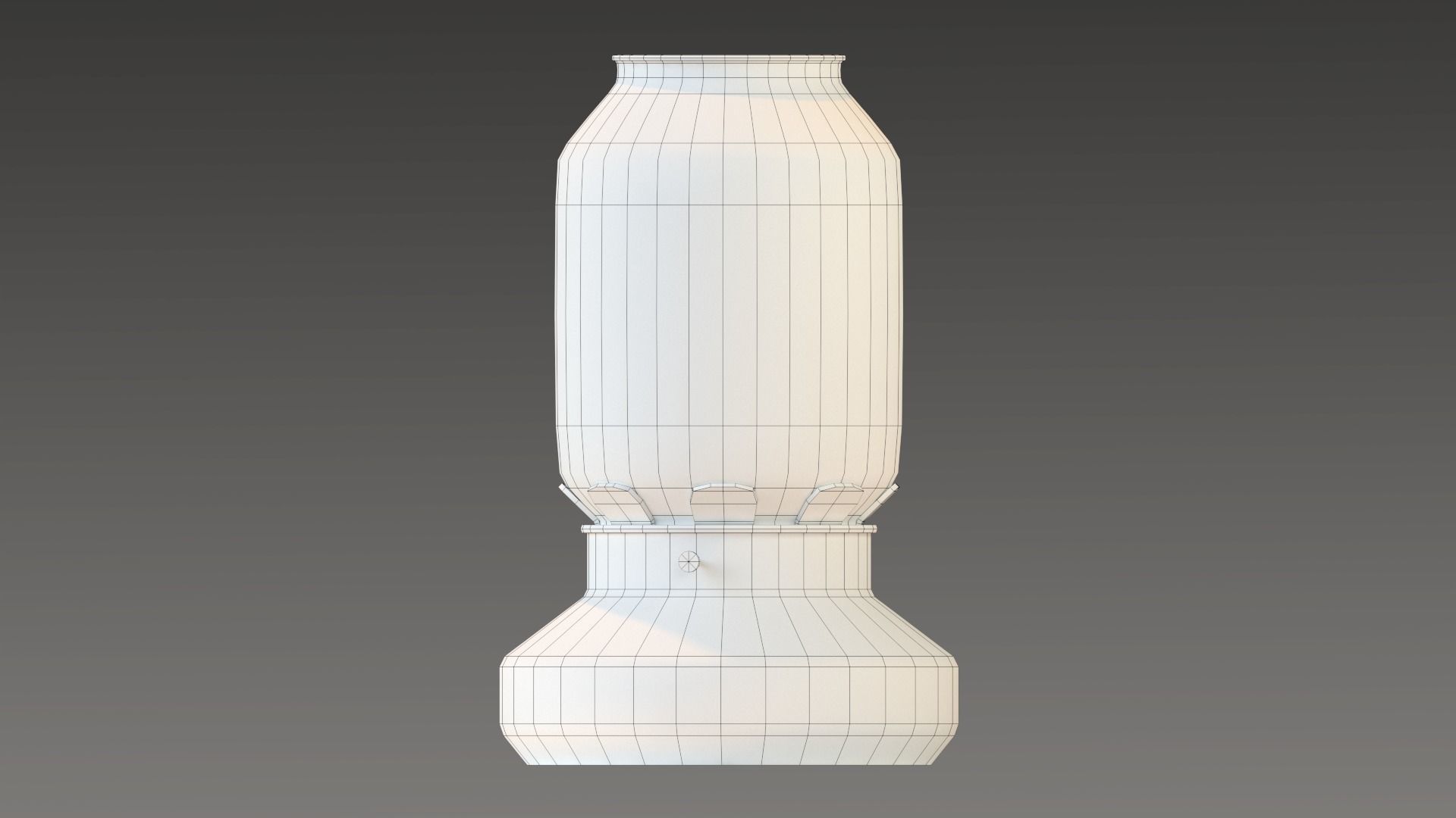 Retro vintage style lamp Low-poly 3D model_12