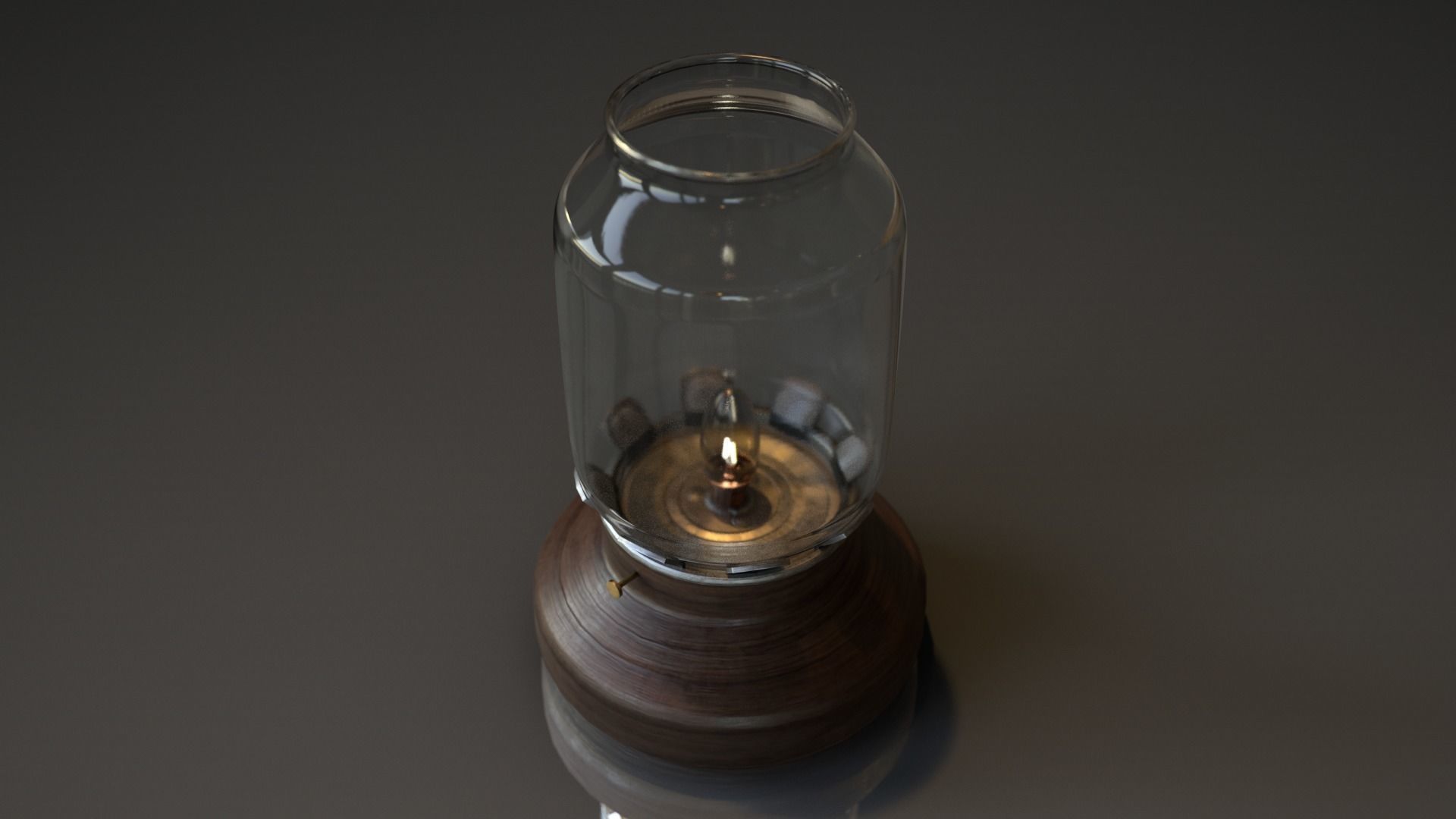 Retro vintage style lamp Low-poly 3D model_6