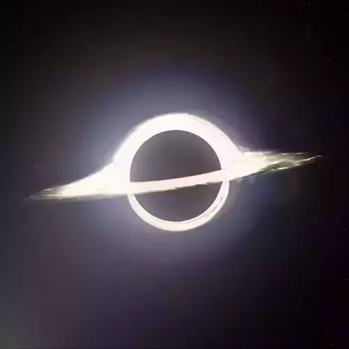 Black Hole Gargantua Interstellar Free low-poly 3D model
