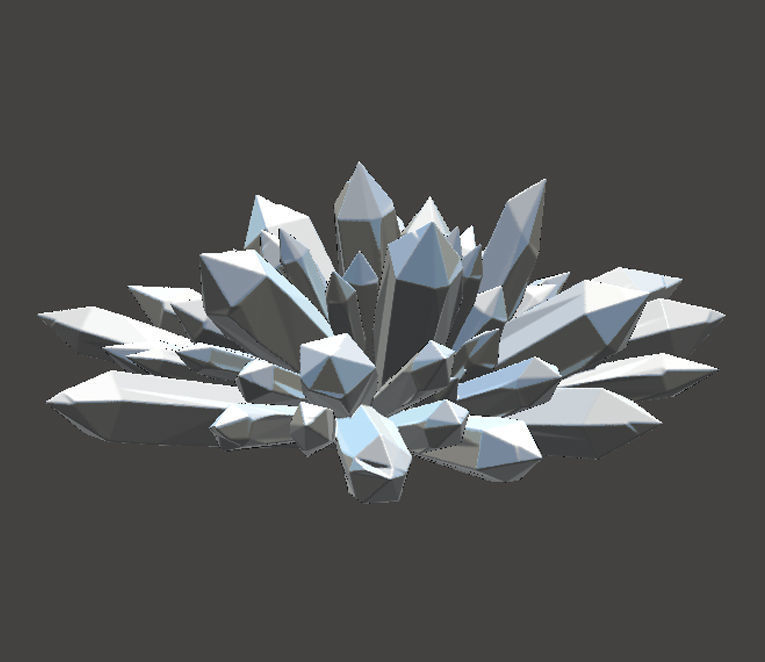 Fantasy Crystal Mineral Star  3D print model_2