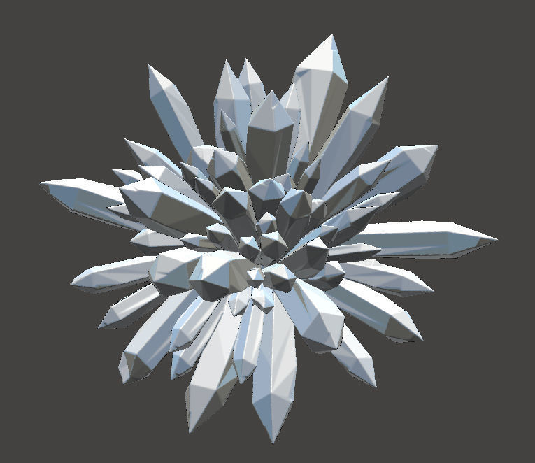Fantasy Crystal Mineral Star  3D print model_1