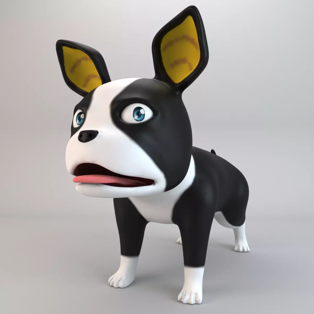 Cartoon Dog Iggy Low-poly 3D model