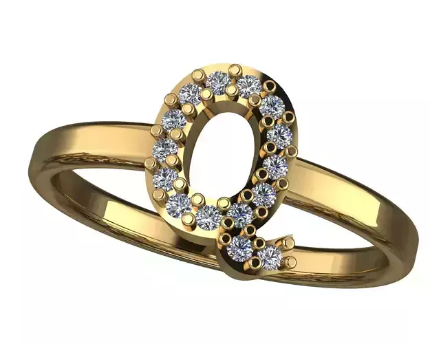 Letter Q ring