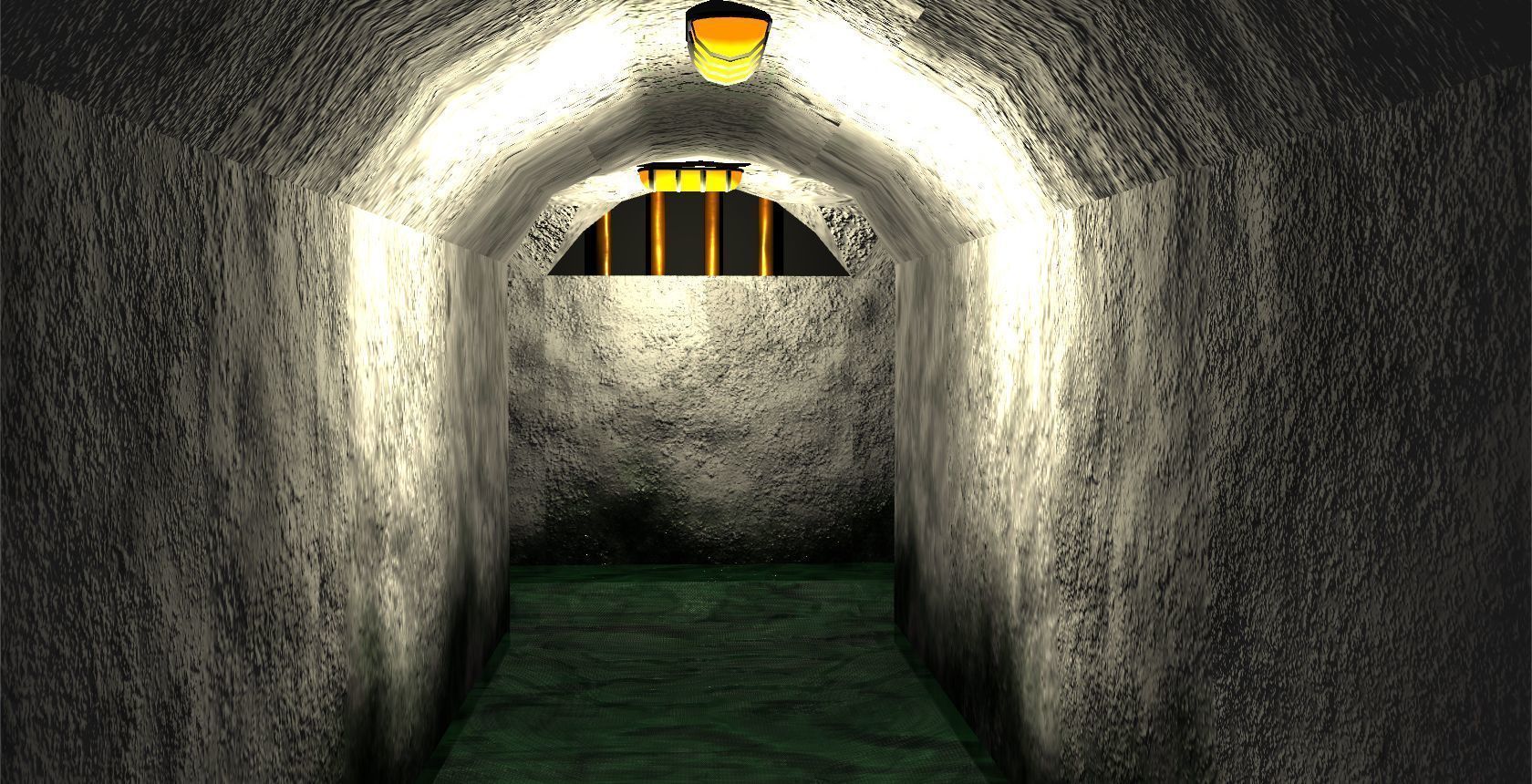 Tunnel with light in it Free low-poly 3D model_2